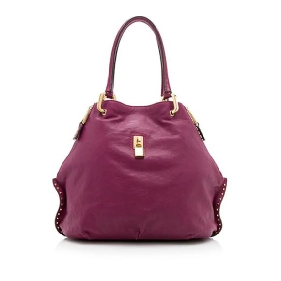 AUTH MARC JACOBS PARADISE AMBER LARGE PINK LEATHER